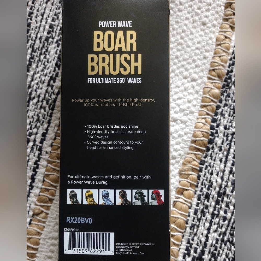 3/ $25 Kiss Boar Hair Care Brush for Premium Grooming - Picture 2 of 3